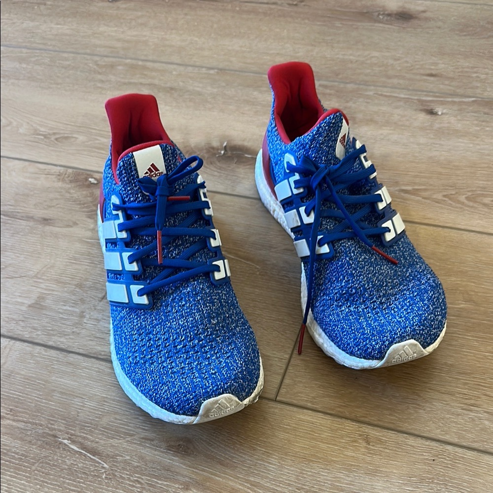 Adidas Mens Blue and Red Sneakers